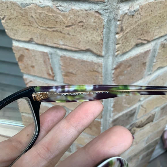 DOLCE & GABBANA DG 3204 53mm Black Floral Glasses Lenses Women’s Made in Italy - Picture 16 of 16